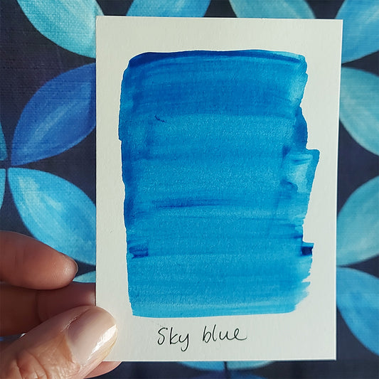 Sky blue colour story