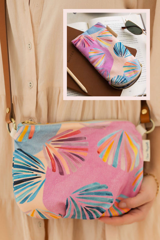 Crossbody bag & glasses case - Duo set - Gelato shell