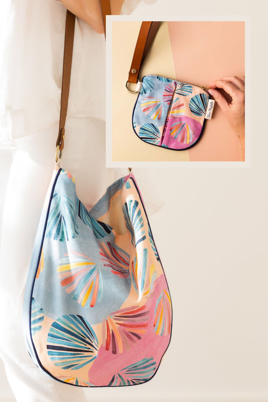 Shoulder bag & zip purse - Duo set - Gelato shell