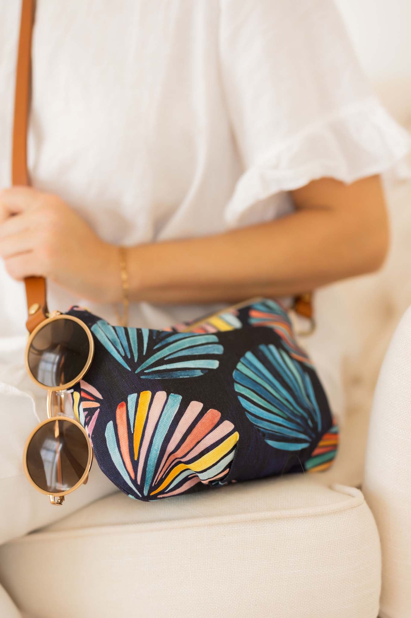 Crossbody bag & glasses case - Duo set - Indigo shell