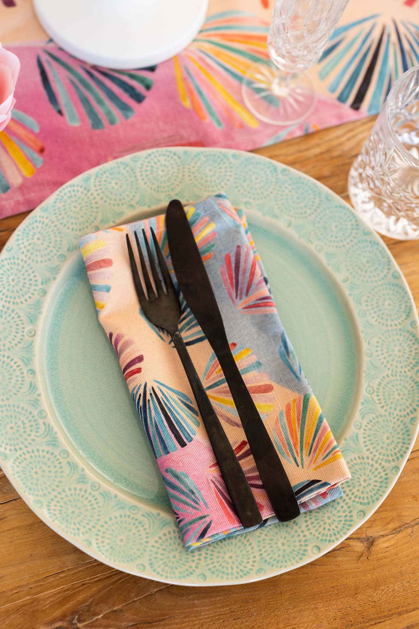 Gelato shell - Linen napkin/placemat set of 2