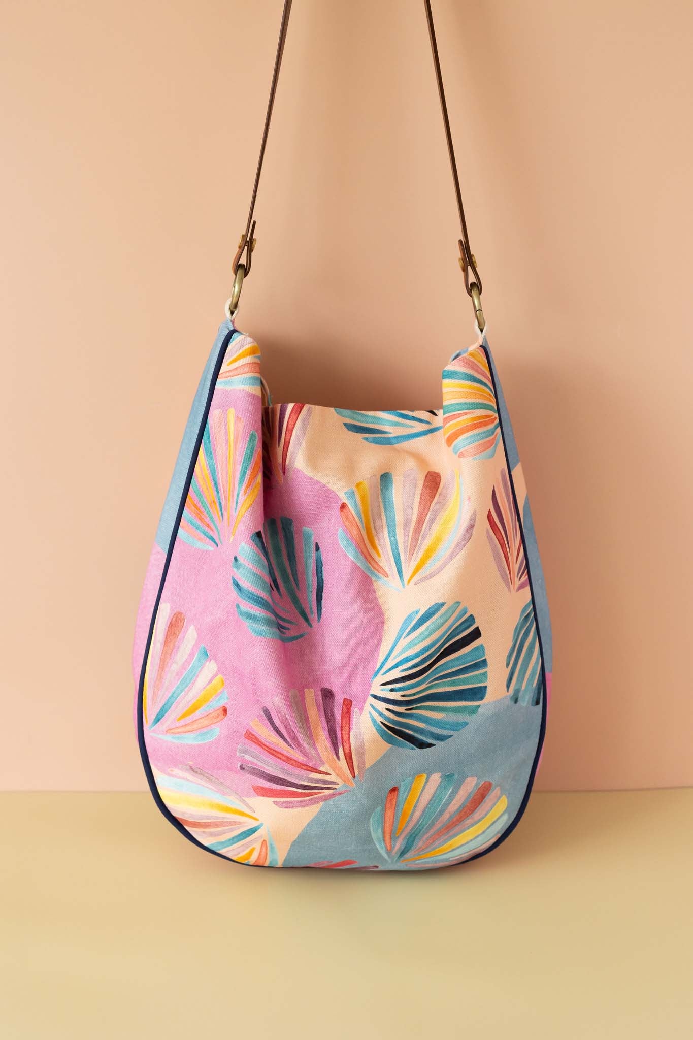 Gelato shell - Linen shoulder bag