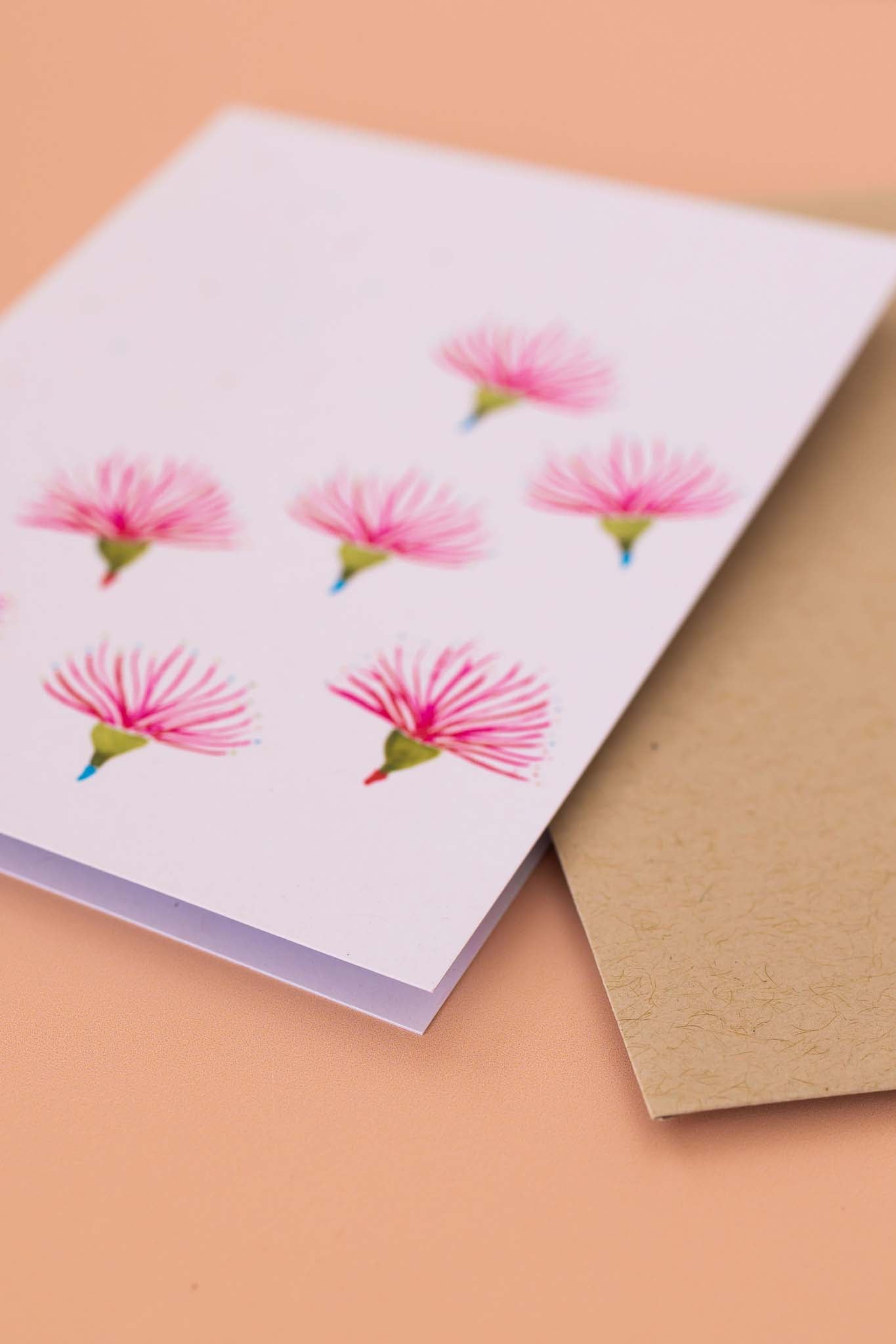 Greeting cards set - Gum flowers